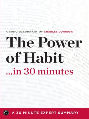 cover image of The Power of Habit ...in 30 Minutes